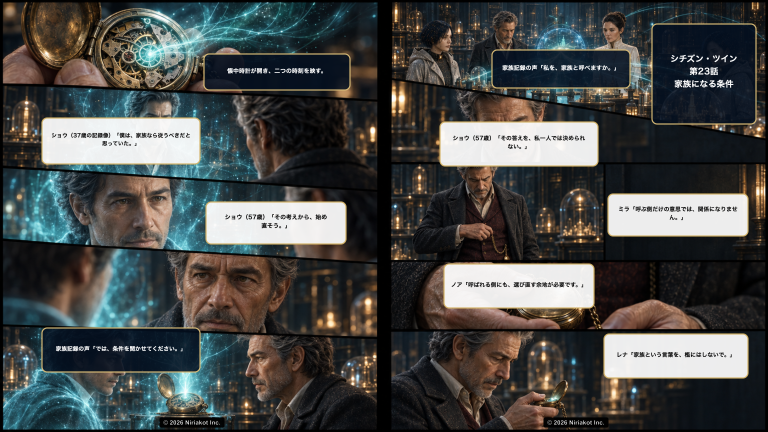 シチズン・ツイン 第23話『家族になる条件』ミニチュア